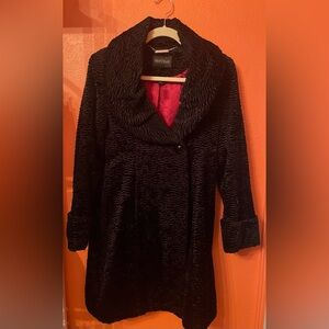 White House Black Market Black Teddy Jacket